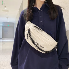 Nylon Fanny Pack Purse Large Phone Belt Bag Canvas Waterproof Travel Phone Bag