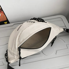 Nylon Fanny Pack Purse Large Phone Belt Bag Canvas Waterproof Travel Phone Bag