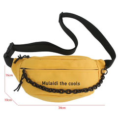 Nylon Fanny Pack Purse Large Phone Belt Bag Canvas Waterproof Travel Phone Bag