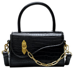 Chain PU Leather Shoulder Bags for Women Handbags Female Cross Body Bags