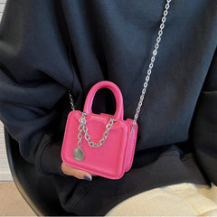 Chain PU Leather Shoulder Bags for Women Handbags and Purse