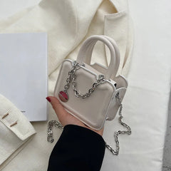 Chain PU Leather Shoulder Bags for Women Handbags and Purse