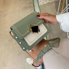 Chain Crossbody Bags for Women Small Shoulder Bag Lock Female Handbags