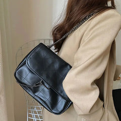 Quilted Chain Shopper Tote Shoulder Bag for Women