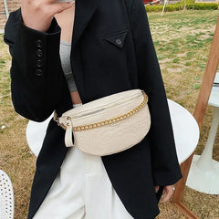 Small PU Leather Fanny Packs Women's Waist Bag Packs