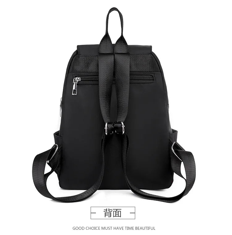 Chain Tassel Women Backpacks Oxford Cloth Shoulder Bags School Girls Rucksa
