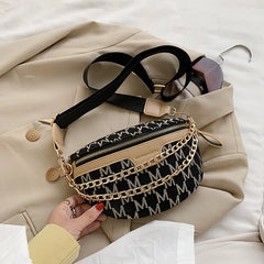 Chain Tote Small Chest Bag Cross-arm Shoulder Bag