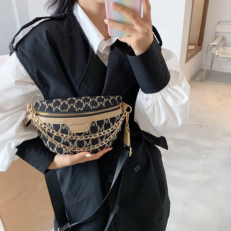 Chain Tote Small Chest Bag Cross-arm Shoulder Bag