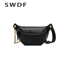 Women Leather Waist Bag Fanny Pack Crossbody Chest Mini Phone Purse