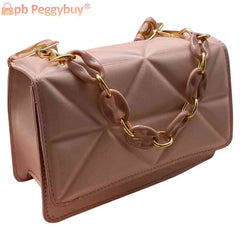 Women Underarm Bags Wide Strap Flap Tote Bag Embossed Casual Solid