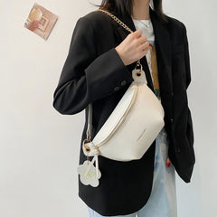 Women's Leather Fanny Pack Waist Bag Shoulder Crossbody Chest Bags Handbags