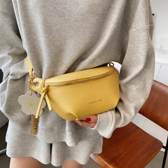 Women's Leather Fanny Pack Waist Bag Shoulder Crossbody Chest Bags Handbags
