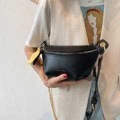 Women's Leather Fanny Pack Waist Bag Shoulder Crossbody Chest Bags Handbags