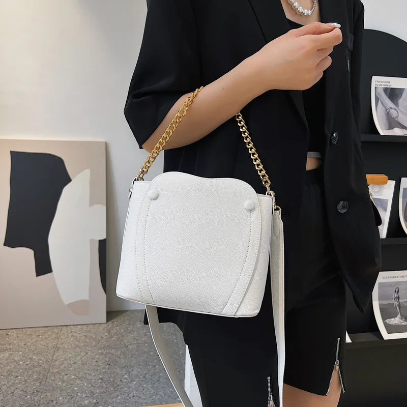Chain Bucket Shoulder bags for women Crossbody Bag small Female Handbags