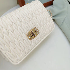 Women's Crossbody Shoulder Bag with Chains - Handbags for Ladies