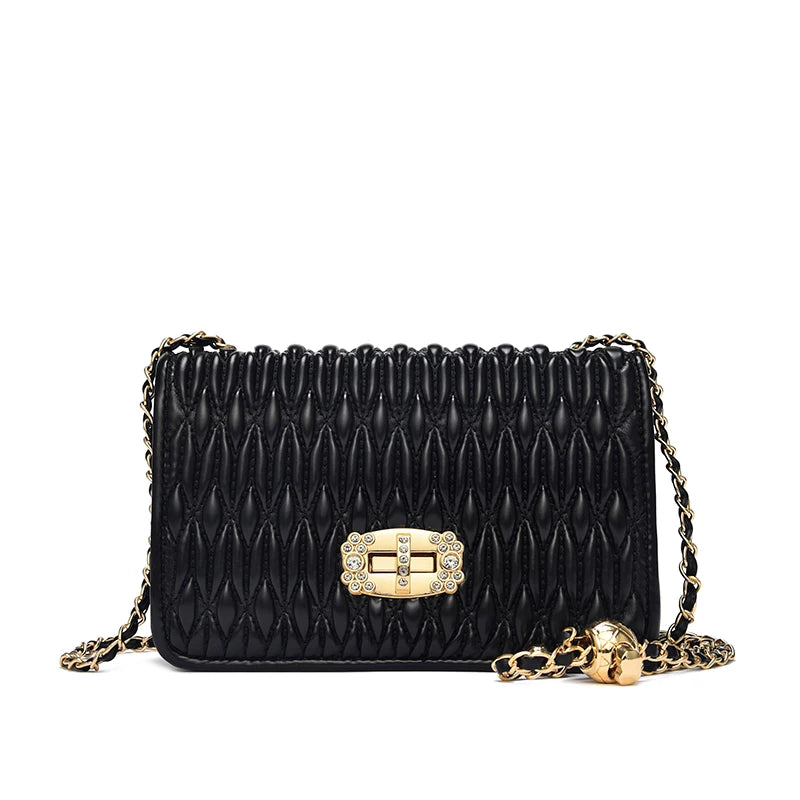 Women's Crossbody Shoulder Bag with Chains - Handbags for Ladies