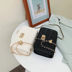 Women's Crossbody Shoulder Bag with Chains - Handbags for Ladies