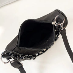 Nylon Shoulder Bag for Women Underarm Handbag and Purse
