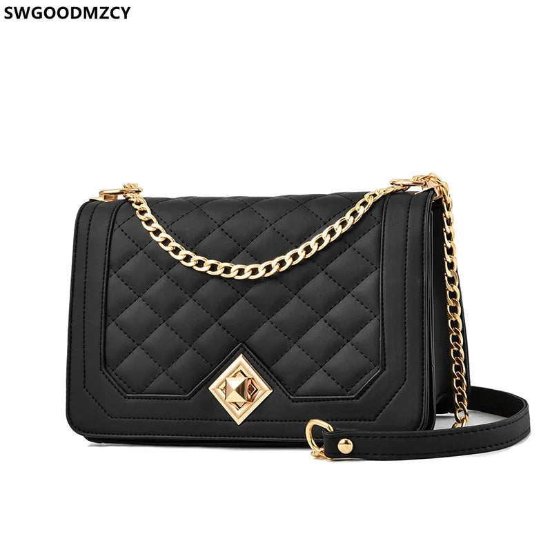 Leather Shoulder Bags for Women Crossbody Bags Square Shape