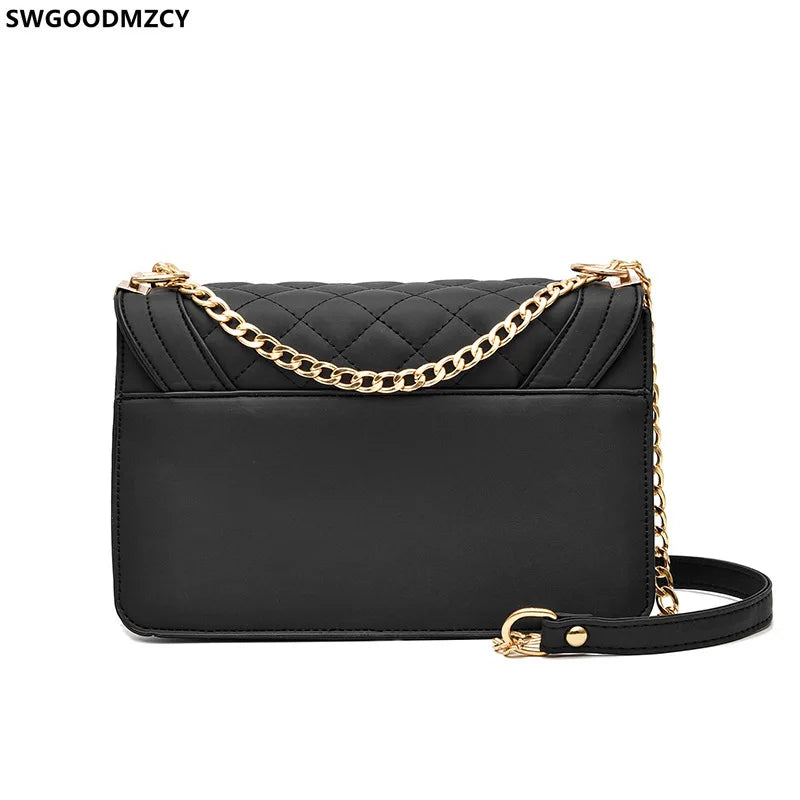 Leather Shoulder Bags for Women Crossbody Bags Square Shape