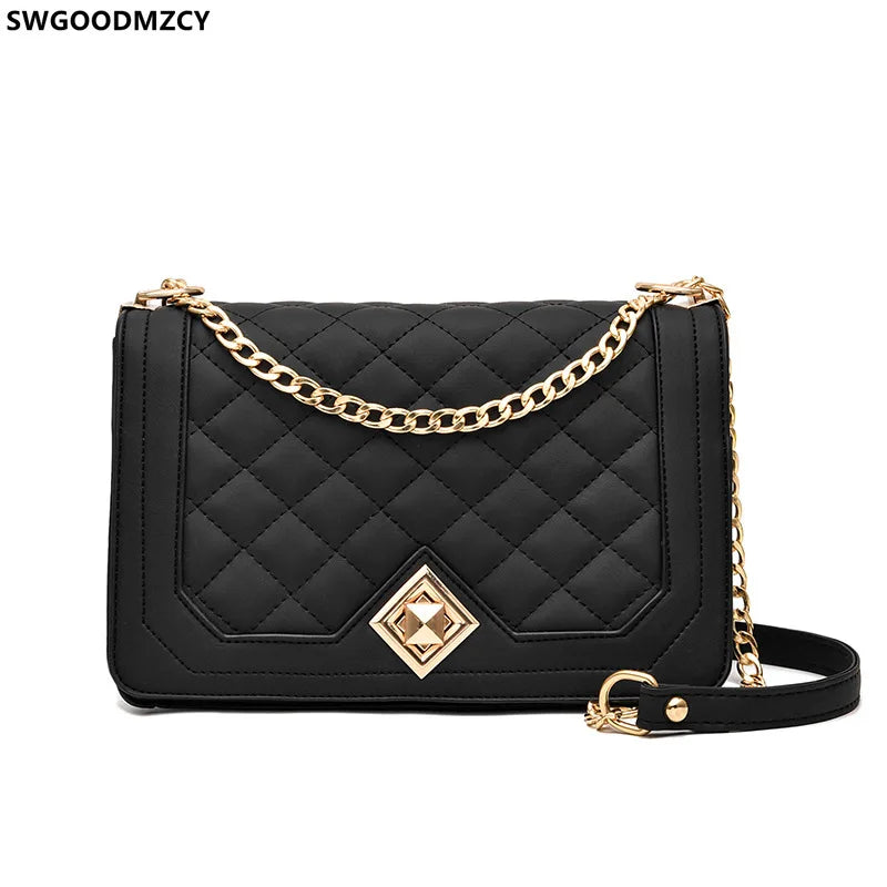 Leather Shoulder Bags for Women Crossbody Bags Square Shape