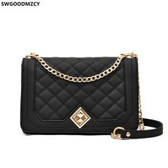 Leather Shoulder Bags for Women Crossbody Bags Square Shape