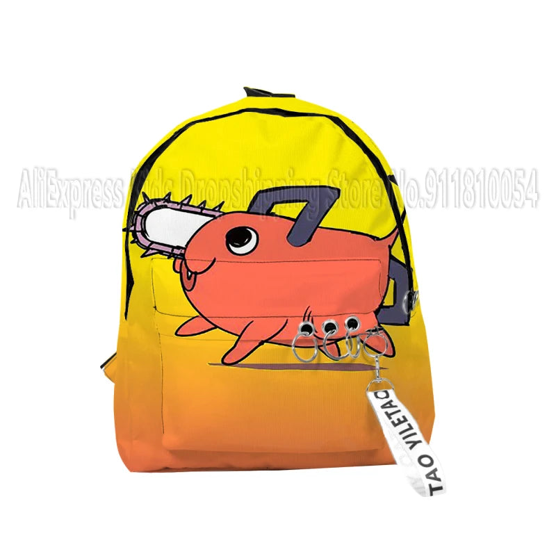 Chainsaw Man Mini School Bag Waterproof Backpack 3D Print Travel Pochita