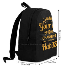 Change Life Typography Laptop Backpack