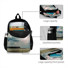 Gulf School Bag Big Capacity Backpack Laptop 15 Inch Water Gulf Of Mexico