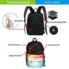 Charli Damelio Backpack Large Capacity School Bag 3D Printing Mochila