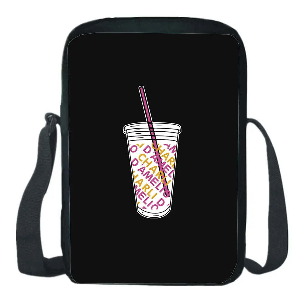 Charli Damelio Messenger Bag Teens Shoulder Bag Crossbody School Bag
