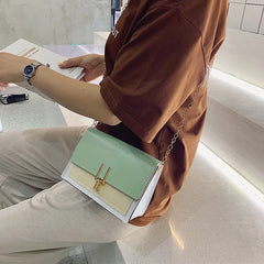 Small Leather Crossbody Bag Chain Shoulder Messenger Travel Mini Bag