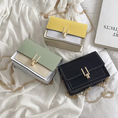 Small Leather Crossbody Bag Chain Shoulder Messenger Travel Mini Bag