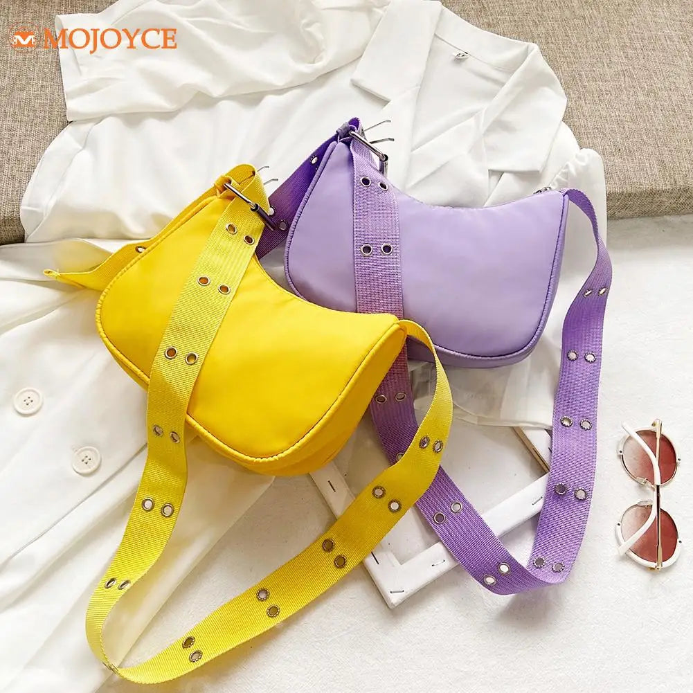 Nylon Shoulder Bag Crossbody Pouch Zipper Streetwear Sac femme