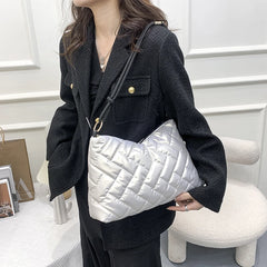 Fluffy Tote Bag Cross Body Down Shoulder Bags for Women Handbag