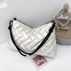 Fluffy Tote Bag Cross Body Down Shoulder Bags for Women Handbag