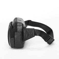 Leather Style Belt Bag Men Retro Waist Fanny Pack Coffee 7216