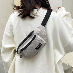 Chest Bag Texture Body Small Bag Sports Waist Bag Casual Shoulder Bag