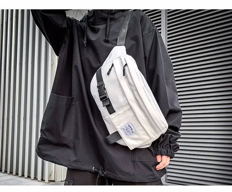 Canvas Chest Bag Women's Waist Belt Fanny Pack Unisex
