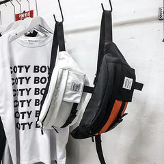 Canvas Chest Bag Women's Waist Belt Fanny Pack Unisex