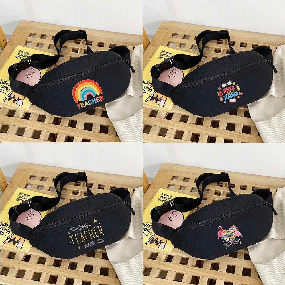 Printed Chest Bags Women Waist Pack Organizer Wallet Gym Shoulder Bag
