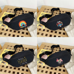 Printed Chest Bags Women Waist Pack Organizer Wallet Gym Shoulder Bag