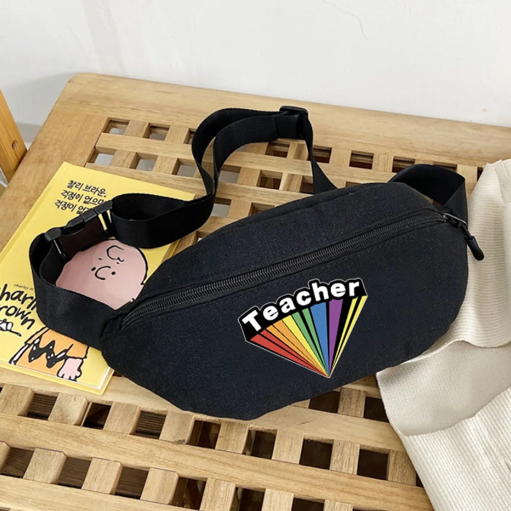 Printed Chest Bags Women Waist Pack Organizer Wallet Gym Shoulder Bag