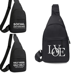 Canvas Chest Pack Bags Men Women Fanny Packs Travel Hip Waist Bag