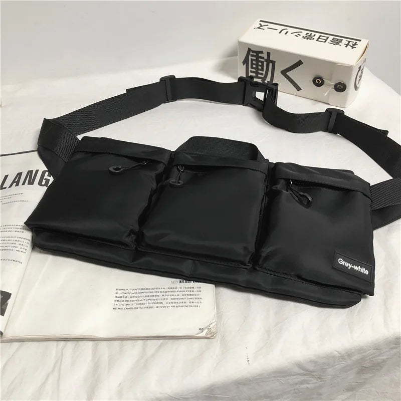 Nylon Waist Bag Women Belt Bag Crossbody Bags Canvas Travel Phone Bag