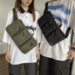 Nylon Waist Bag Women Belt Bag Crossbody Bags Canvas Travel Phone Bag