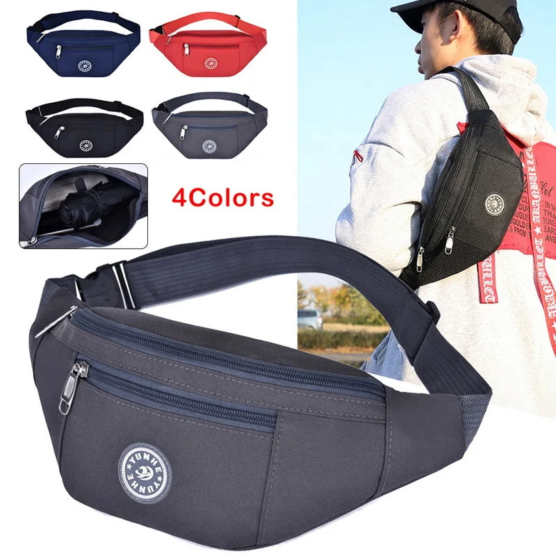 Nylon Waist Bag Colorful Bum Bag Travel Purse Phone Pouch