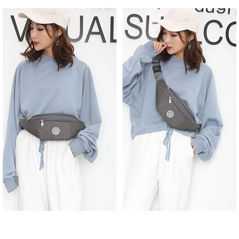 Nylon Waist Bag Travel Purse Phone Pouch Pocket hip bag