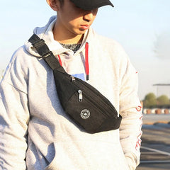 Colorful Nylon Waist Bag Men Women Travel Purse Phone Pouch Pocket