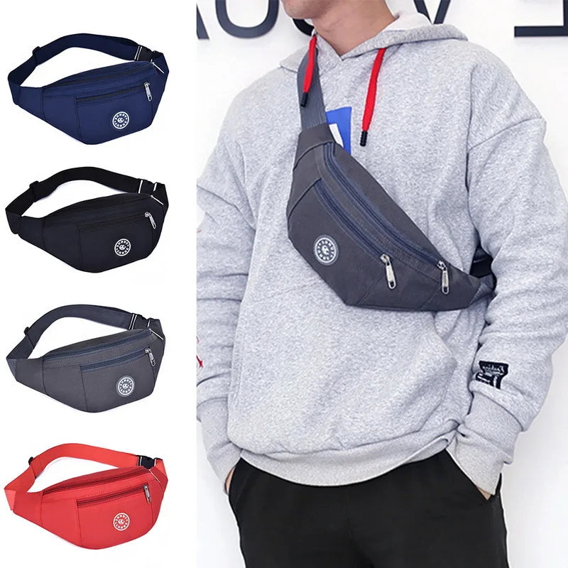 Nylon Waist Bag Colorful Bum Bag Travel Purse Phone Pouch